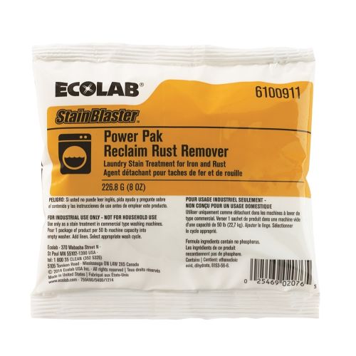 Ecolab® Stainblaster Power Pak Reclaim Rust Remover 0.5lb #6100911